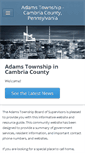 Mobile Screenshot of adamstwpcambria.com